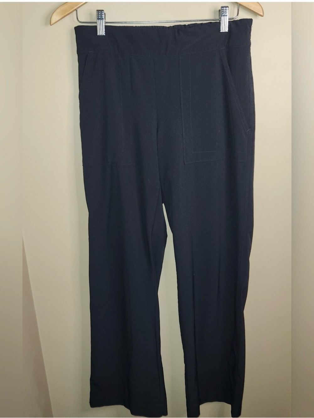 Athleta Chelsea Black Wide-Leg Pull-On Pants